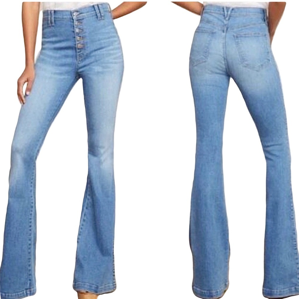 HOST PICK NWT Veronica Beard Sheridan Exaggerated Flare High Rise Jeans - Picture 2 of 8